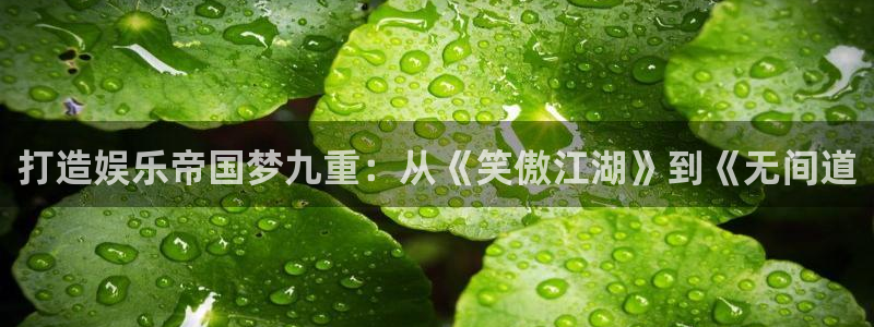 福建杏悦机电股份公司：打造娱乐帝国梦九重：从《笑傲江湖》到《无间道