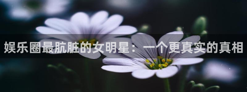 杏悦体育合法嘛：娱乐圈最肮脏的女明星：一个更真实的真相